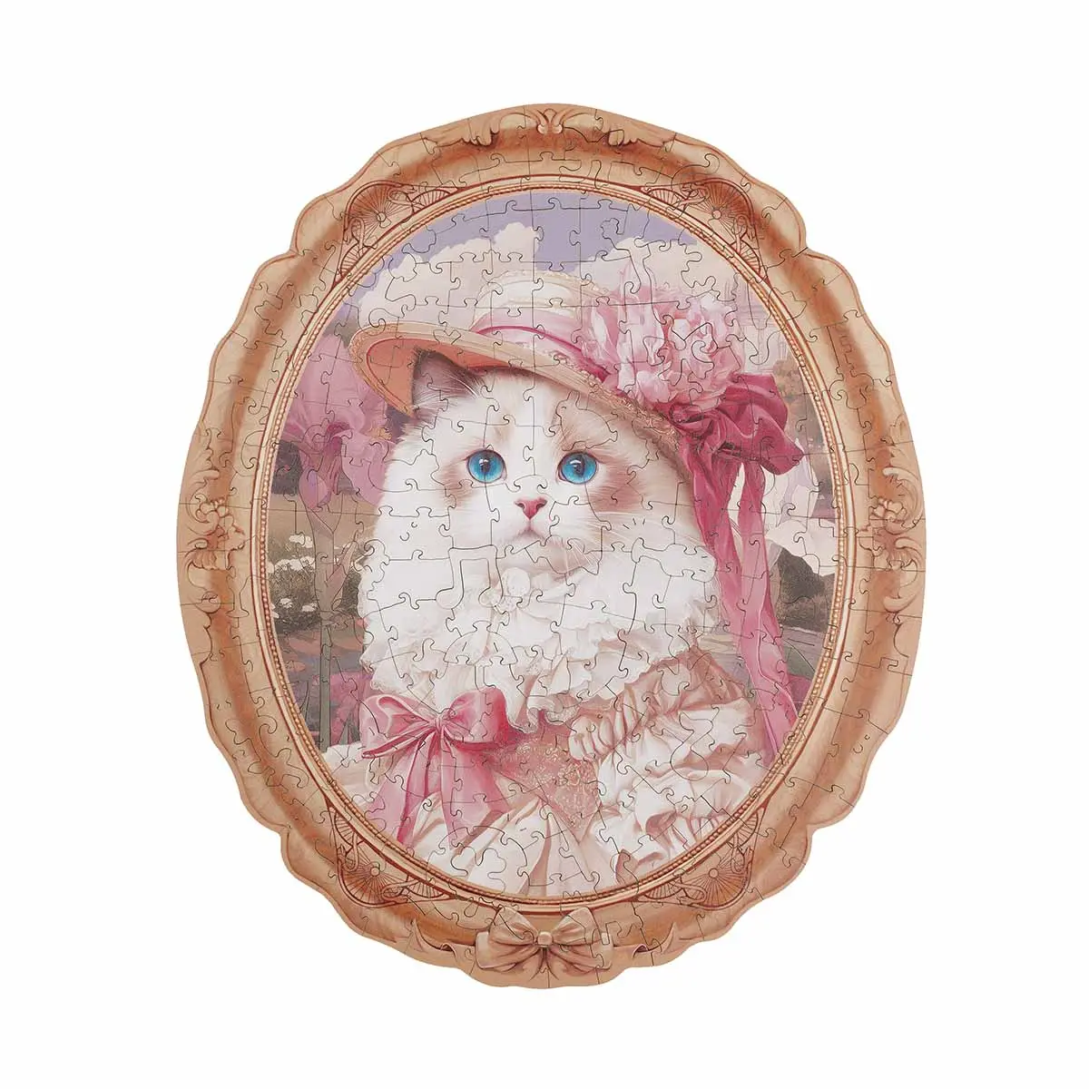 Robotime Paradise Springtime Kitty Portrait Puzzle 1