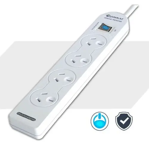 Sansai 4-Outlet Powerboard With Master Switch 2