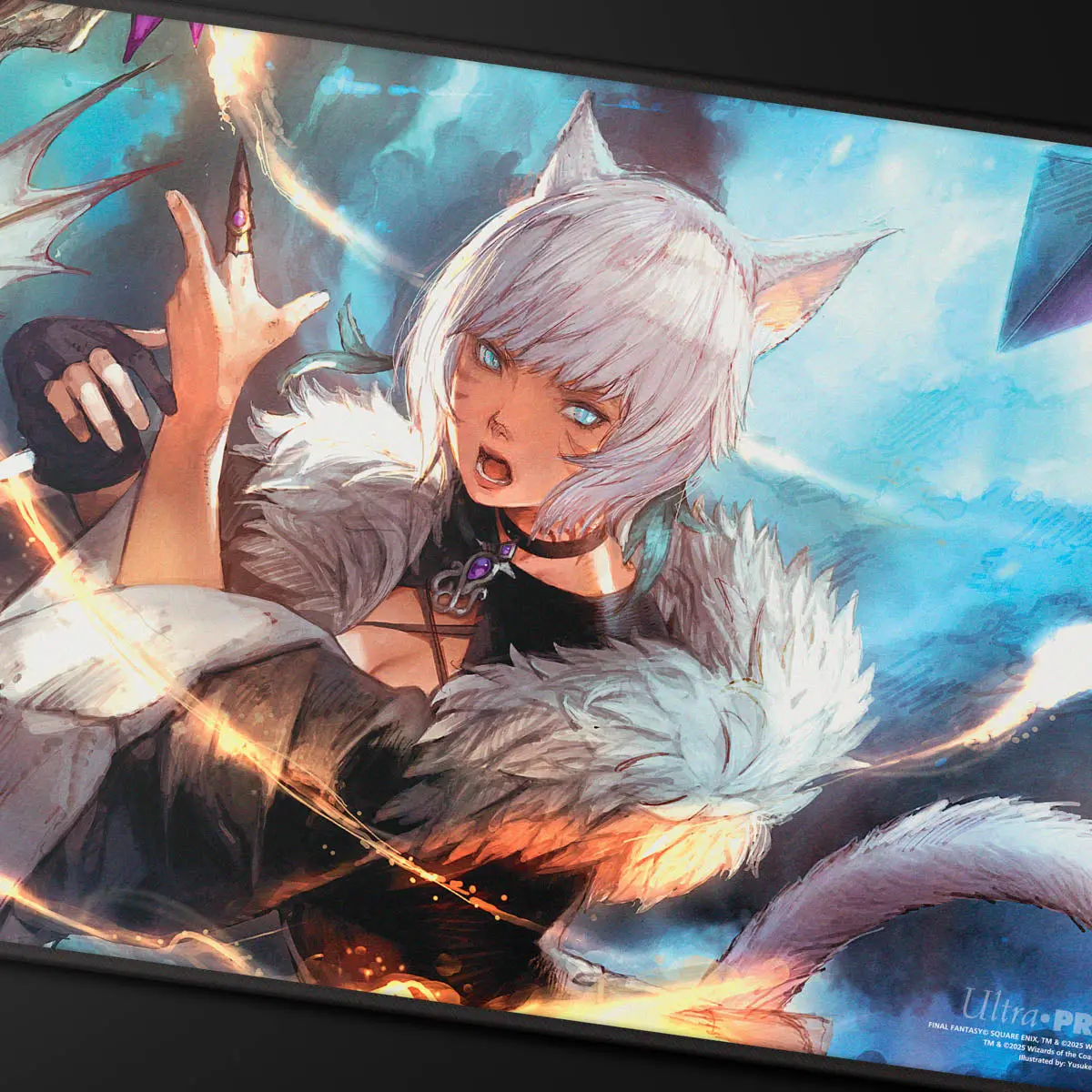 Ultra Pro: Up38766 Magic The Gathering - Final Fantasy Black Stitched Playmat Premium Z For Mtg 2