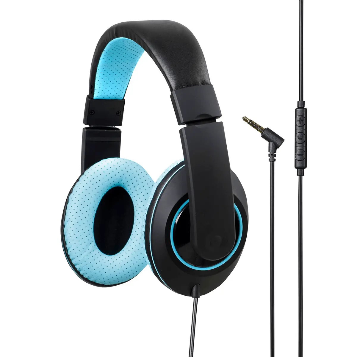 Kensington Headphones With Inline Mic And Volume Control Blue 1