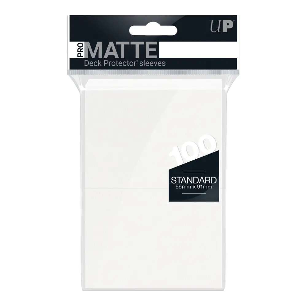 Ultra Pro: Up84513 Pro-Matte 100Ct Standard Deck Protector Sleeves: White 1