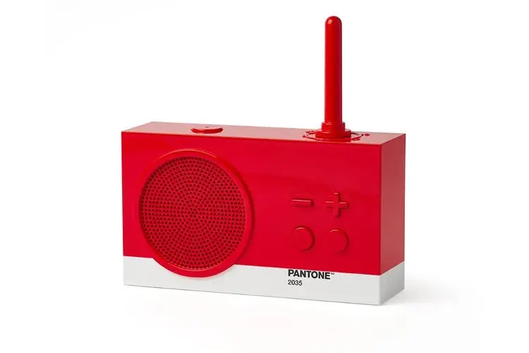 Lexon Thykho 3 Fm Radio And Bluetooth Speaker Pantone (Red) 1