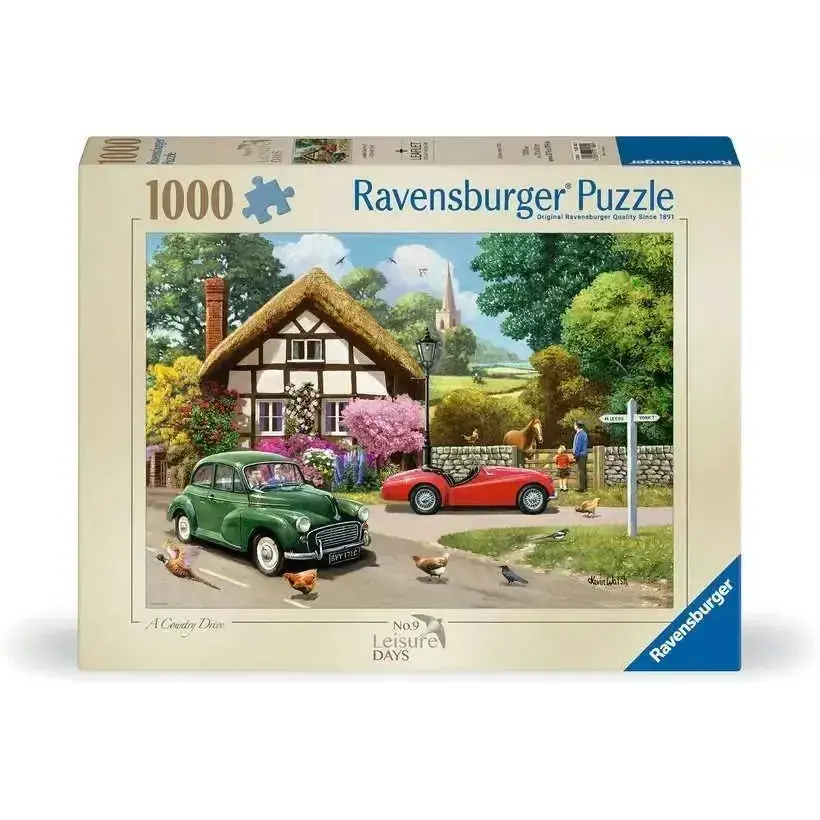 Ravensburger 1000Pc Leisure Days No.9 A Country Drive Puzzle 1