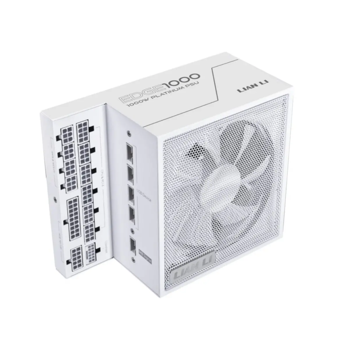 Lian Li Edge 1000W 80 Plus Platinum Fully Modular Atx 3.1 Power Supply - White 1
