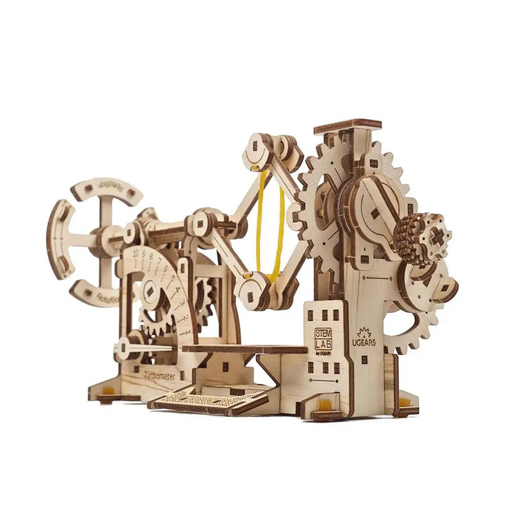 Ugears Stem Lab Tachometer Wooden Mechanical Model Kit 3D Puzzle 1