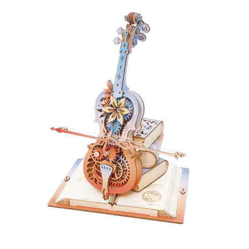 Robotime Diy Music Box Symphony Of Gorgeous Dreams (Cello) 1