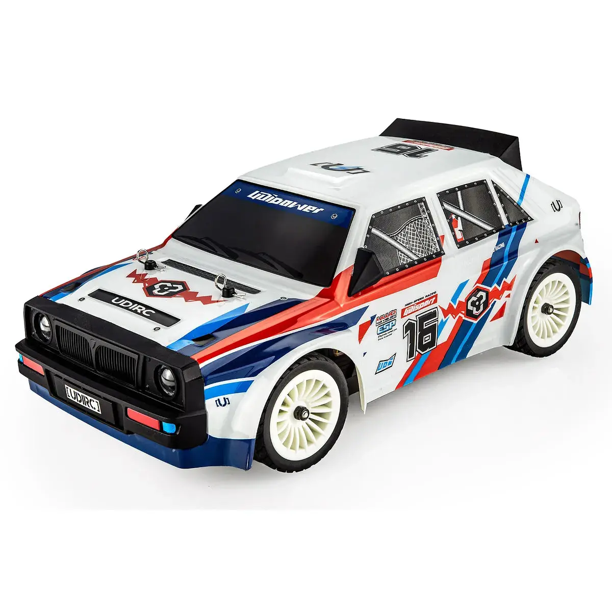 Udi Rally Rc Drift Car Electric Brushless 4Wd 1/16 Scale Rtr - White 1