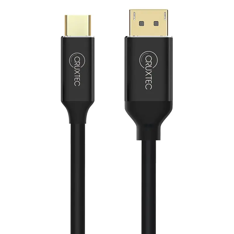 Cruxtec Usb-C Male To Displayport V1.4 Male Cable 1M (Black) 1