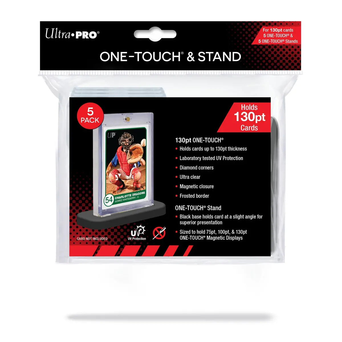 Ultra Pro: Up15771 130Pt Uv One-Touch & Stands 5-Pack 1