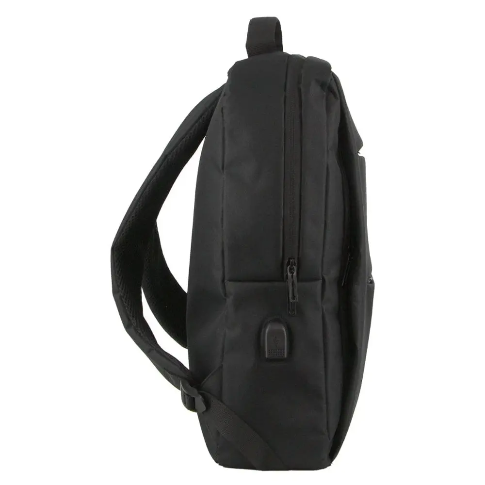 Pierre Cardin Travel Backpack With Usb Port - Black 2