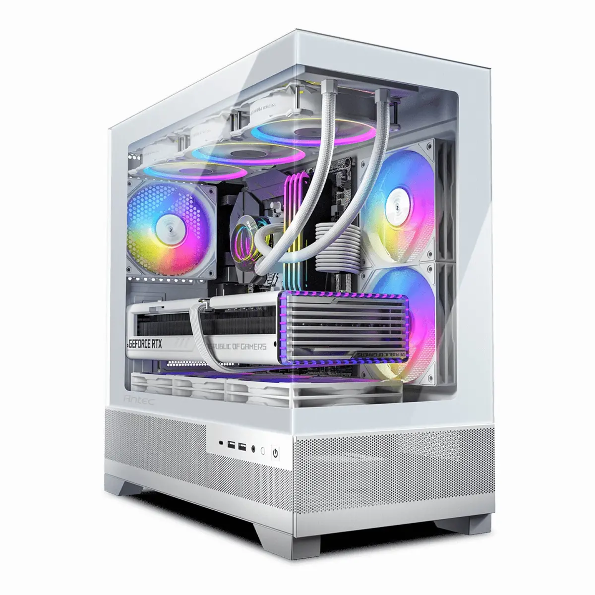 Antec Cx500m Argb Micro-Atx Gaming Case (White) 1