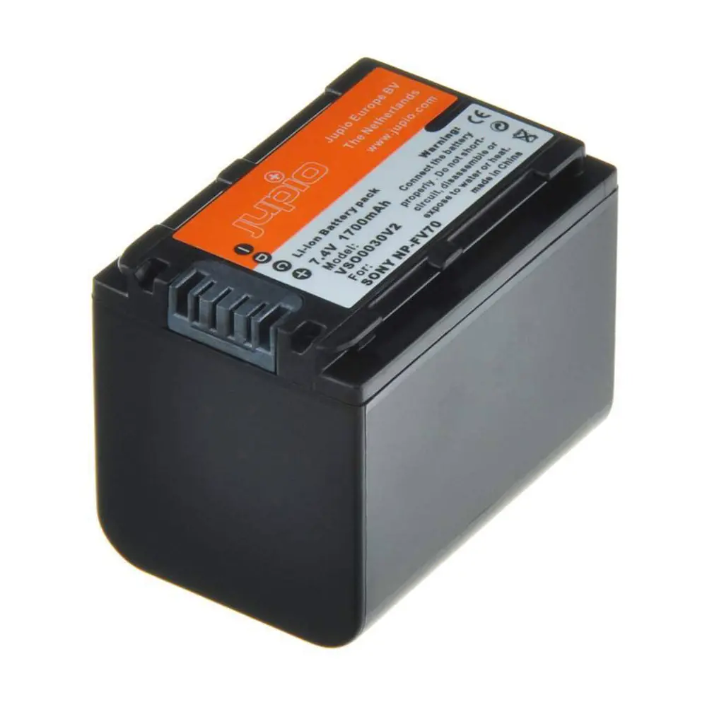 Jupio Li-Ion 7.4V 1700Mah Rechargeable Battery For Sony Np-Fv70 Camera 1