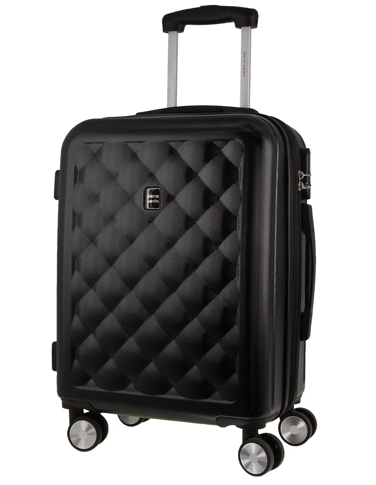 Pierre Cardin 4 Wheel Cabin Hard-Shell Tsa Lock Travel Luggage 54Cm Black 1