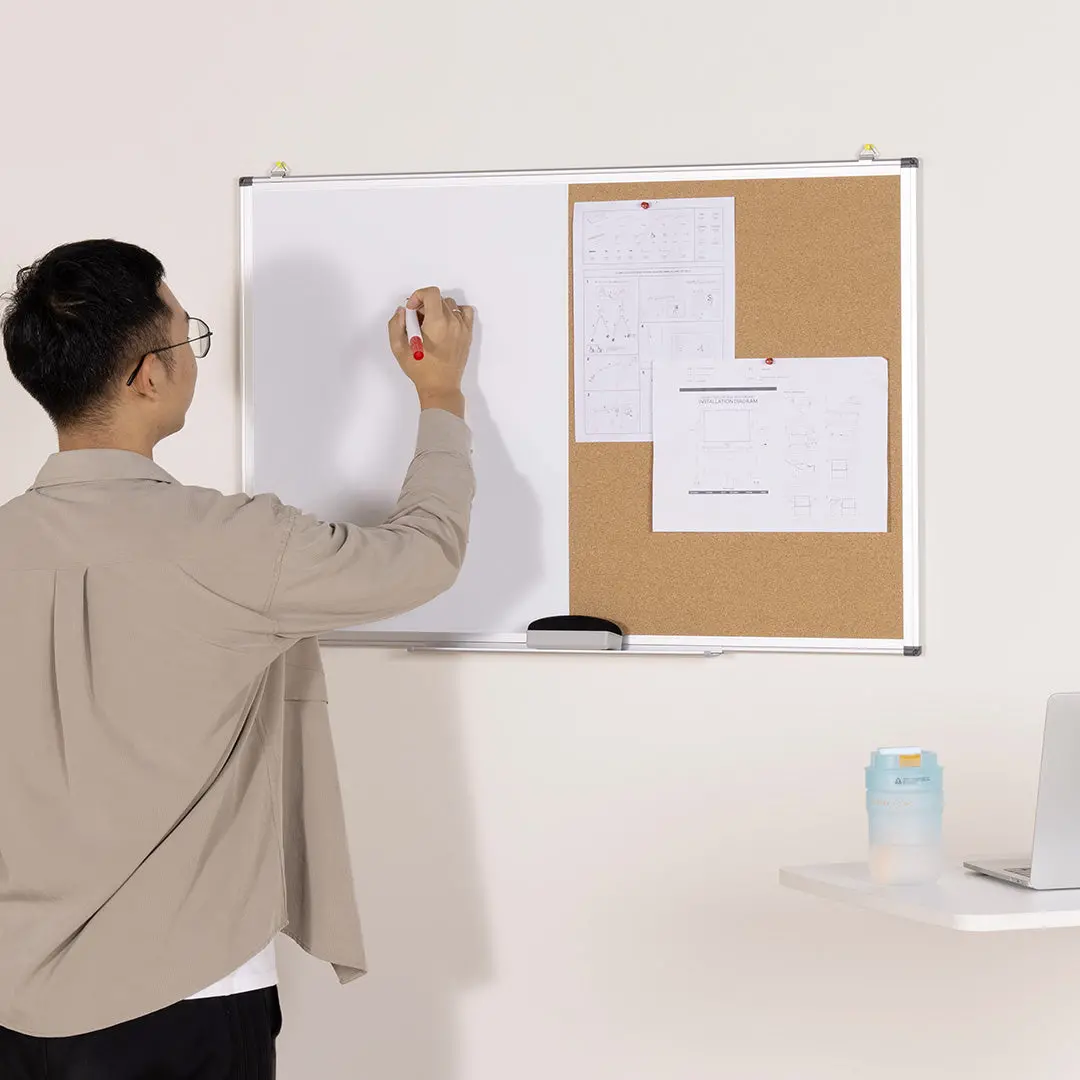 Desky Whiteboard + Pinboard Combo 90 X 60Cm 2
