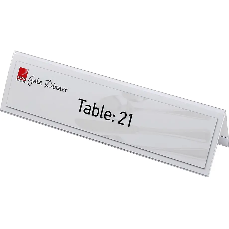 Rexel Name Plates Large 210X59mm Pack 25 Inserts Included 1