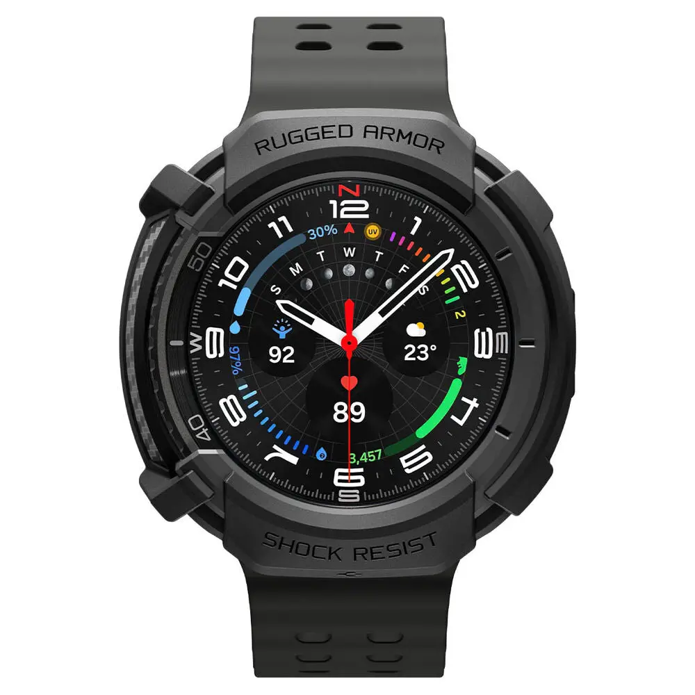 Spigen Galaxy Watch 8 Classic 46Mm Rugged Armor Case (Black) 2