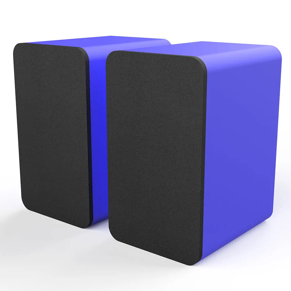 Silcron Slr07 Wireless Active Bookshelf Speakers Set With Hdmi Arc - Blue 1