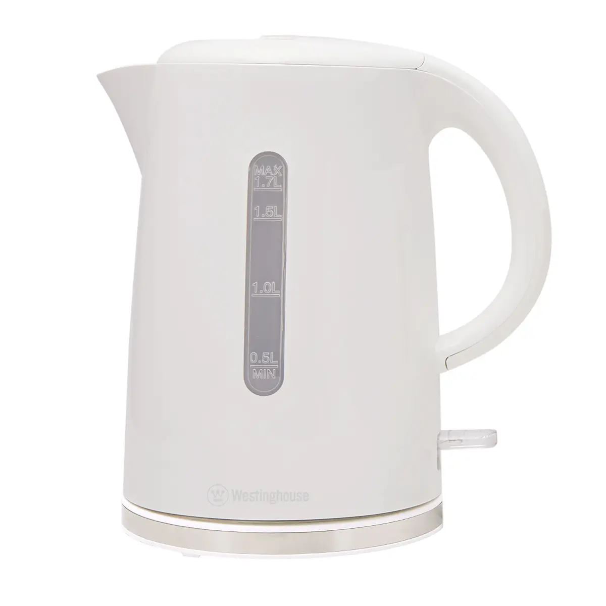 Westinghouse Whke12k 1.7 L Electric Kettle With Silver-Trim Base (White) 1