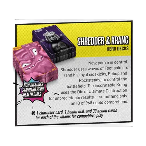 Iello Unmatched Teenage Mutant Ninja Turtles - The Shredder & Krang Hero Decks Game 2