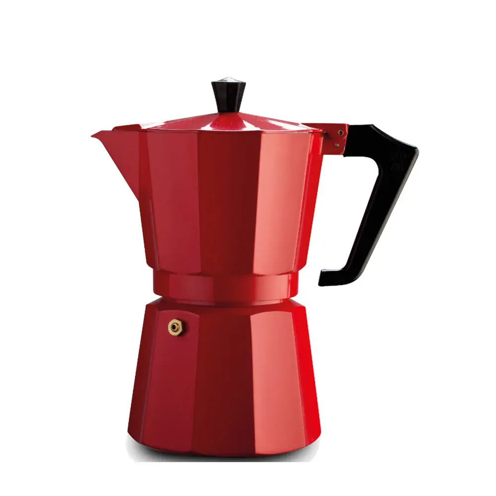 Pezzetti Italexpress Cafetiere 6-Cup Espresso Stovetop Coffee Maker Red 1
