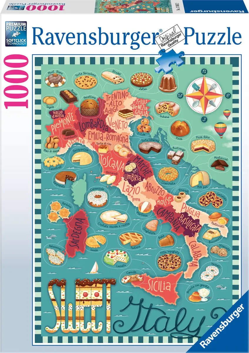 Ravensburger Sweet Italy Puzzle 1000Pc 1