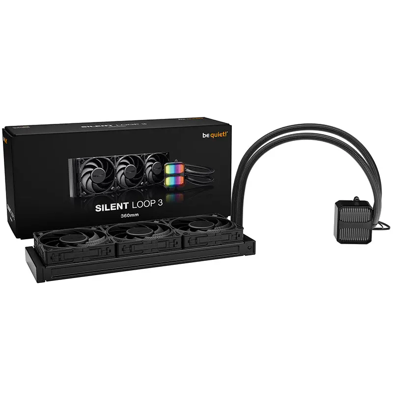 Be Quiet! Silent Loop 3 360Mm Argb Aio Liquid Cpu Cooling (Bw025) 1