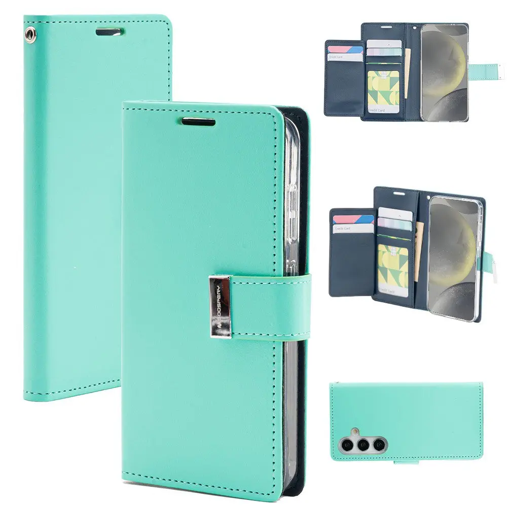 Goospery Rich Diary For Galaxy S24 Plus - Mint 1