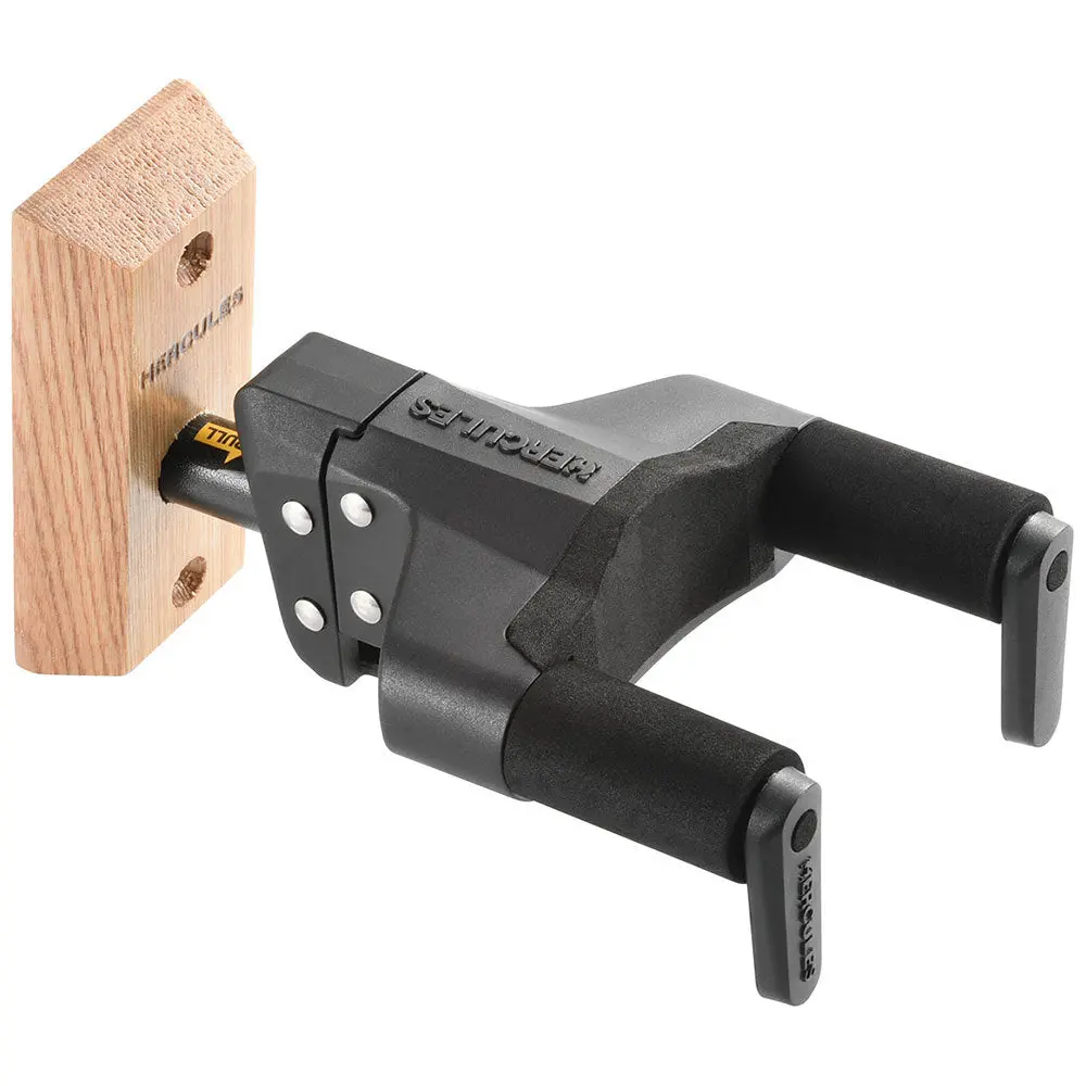 Hercules Gsp38wbplus Wood Block Wall Guitar Hanger 1