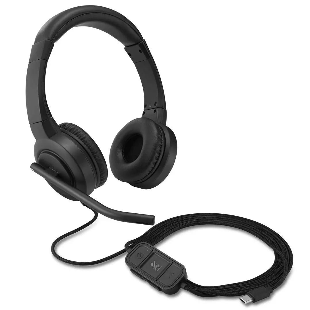Kensington H1000 Usb-C On-Ear Headset Headphones Black 1