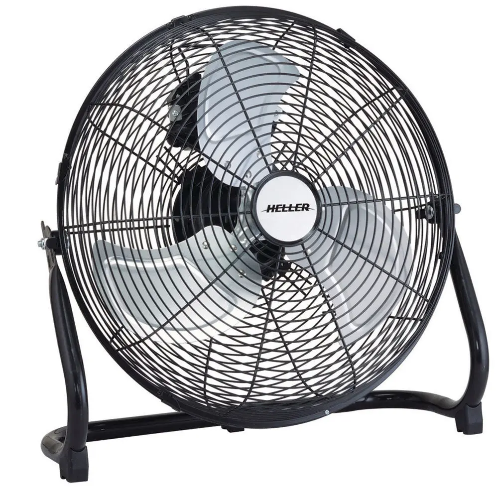 Heller 40Cm Floor/Desk High Velocity Air Cooler Fan/Cooling/Circulator - Black 1