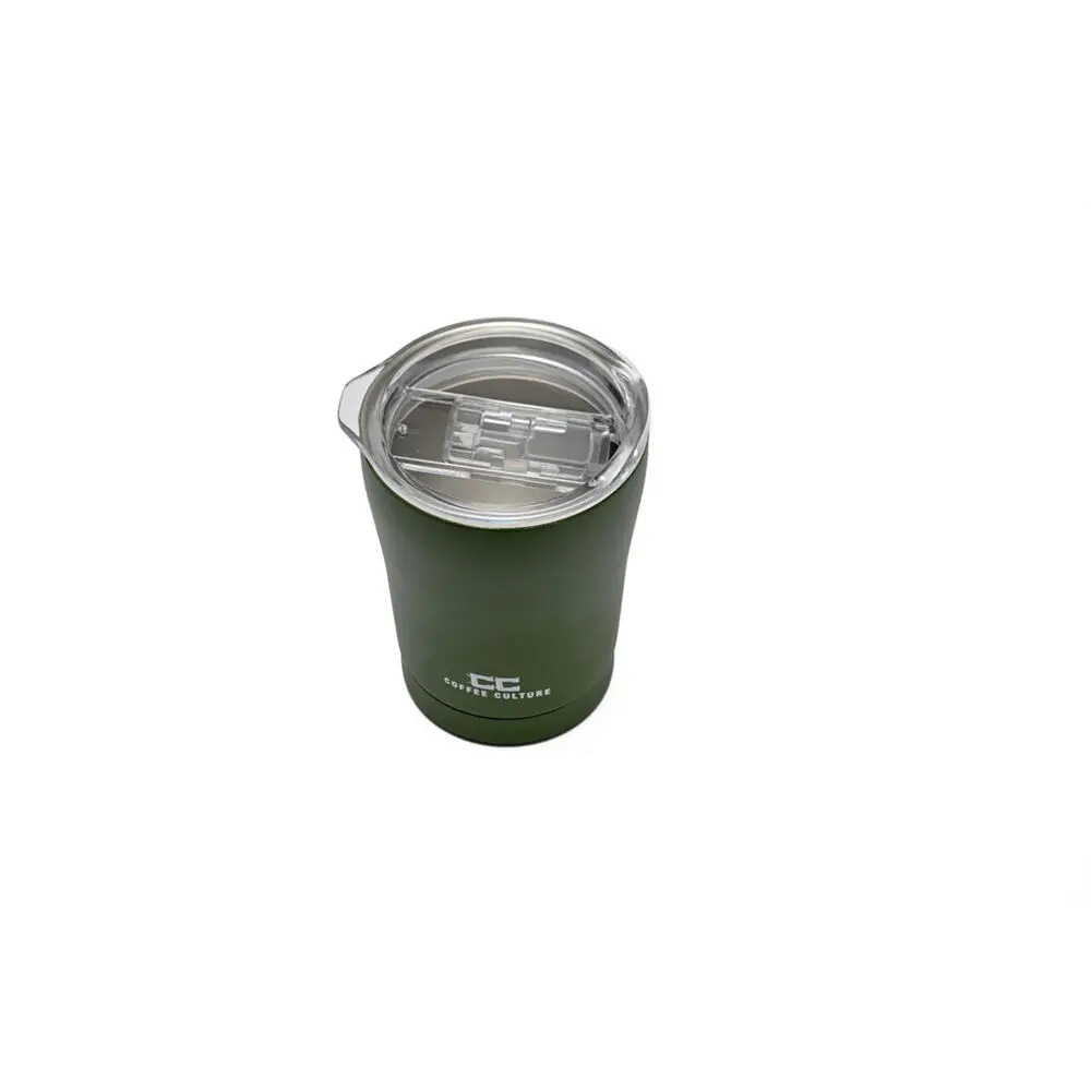 Coffee Culture Stainless Steel Double Wall 350Ml Travel Cup (Military Green) 2