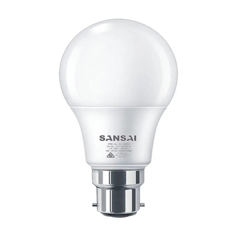 Sansai Led Light Bulb A60 12W B22 (Cool White) 1