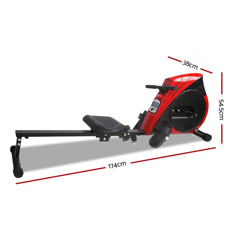 Everfit Rowing Machine Rower Elastic Rope Resistance Fitness Home Cardio (Red) 2