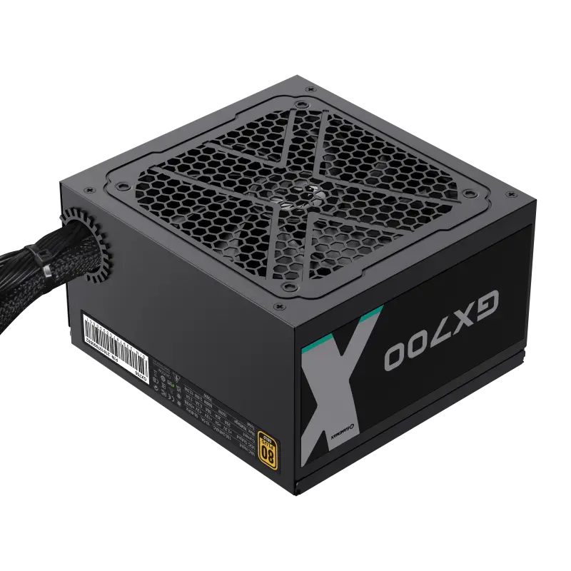 Gamemax Gx700 700W 80+ Plus Gold Certified Atx Power Supply - High Efficiency Wired Psu For Gaming & Desktop Pc - Black 1