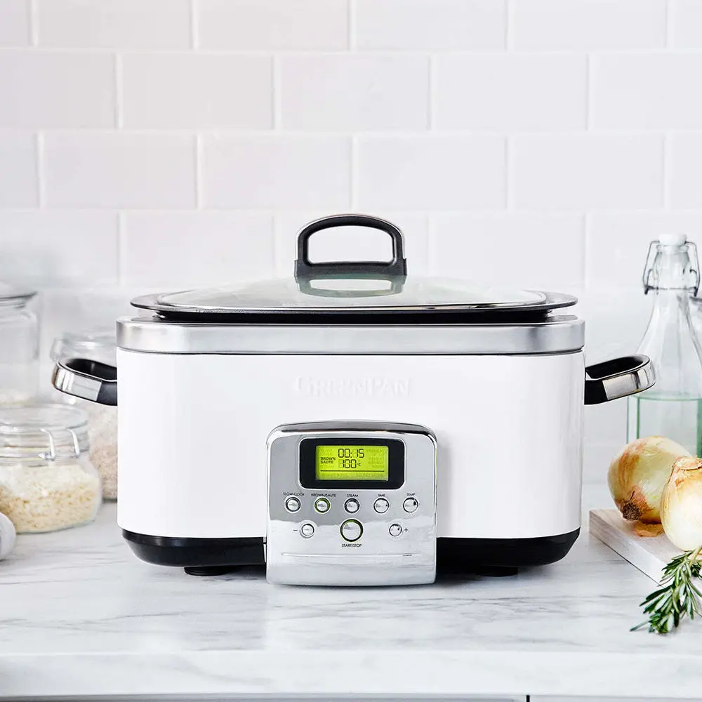 Greenpan Elite Cloud Cream Electric Slow Cooker 230V 2200W Home Kitchen Cookware 2
