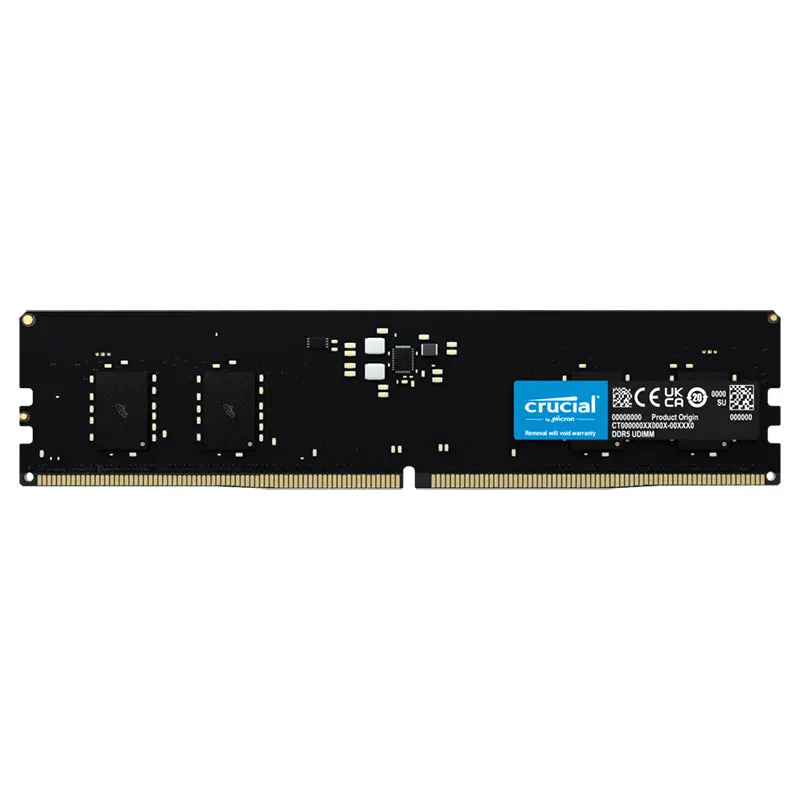 Crucial 8Gb (1X8gb) Ct8g48c40u5 4800Mhz Cl40 Udimm Ddr5 Ram 1