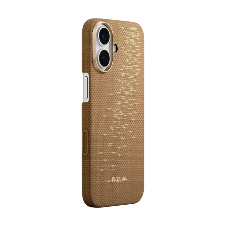 Pitaka Aramid Fibre Ultra-Slim Case  For Iphone 17 Golden Glint 1