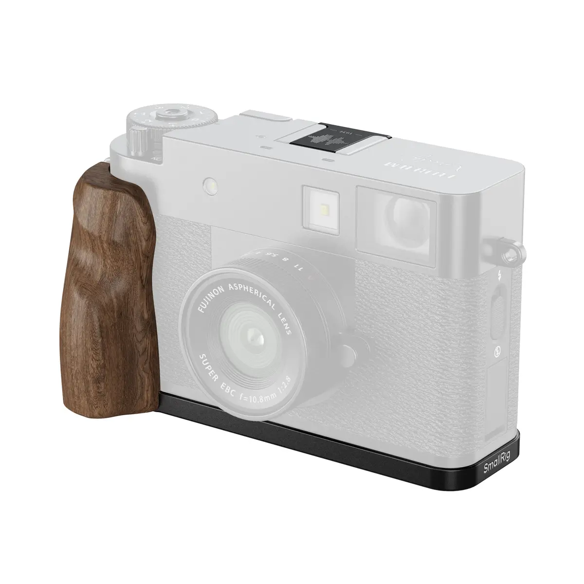 Smallrig L-Shaped Mount Plate With Wooden Handle For Fujifilm X Half (Black) 5224 1