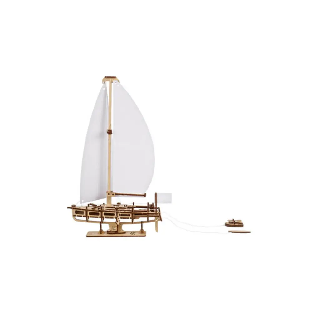 Ukraine Made Ugears Ocean Beauty Yacht Mechanical Wooden 3D Puzzle Model Kit 2