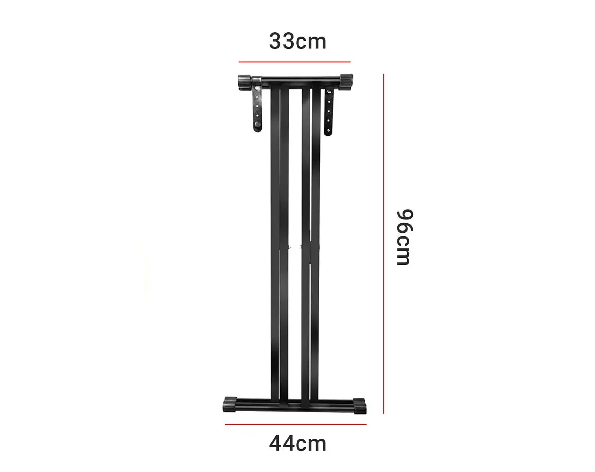 Freedom Adjustable Keyboard Stand Double Braced Rubber Supports 2