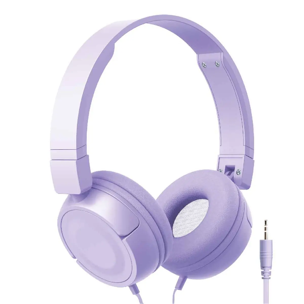 Laser Wired On-Ear Headphones (Lilac) 1