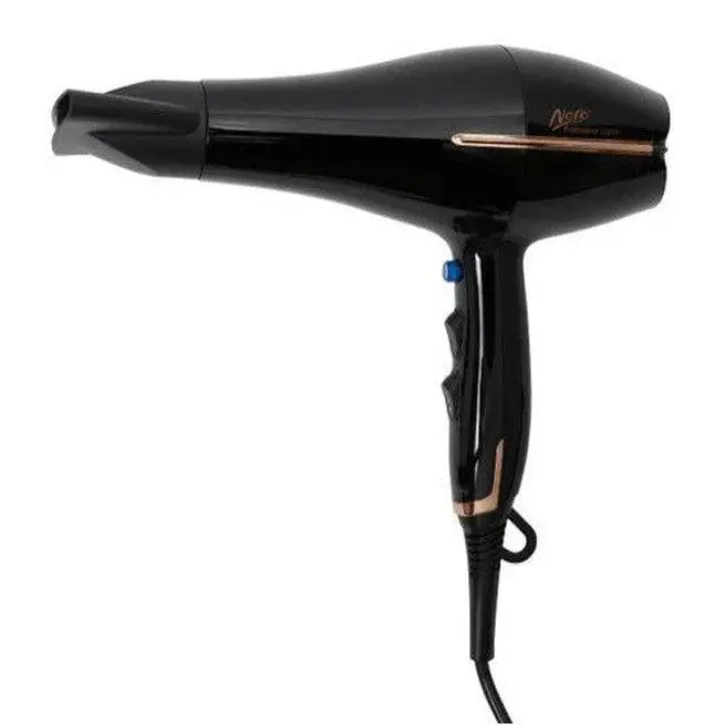 Nero Professional Hair Dryer Gloss Black With Copper Finish Tourmaline 1
