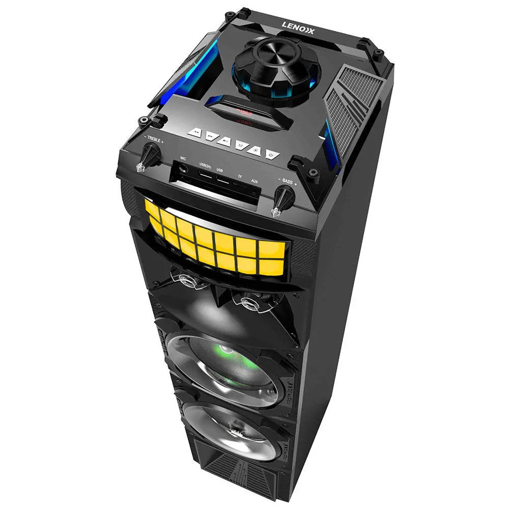 Lenoxx Stage Wireless Speaker With Led Lights 80W 2