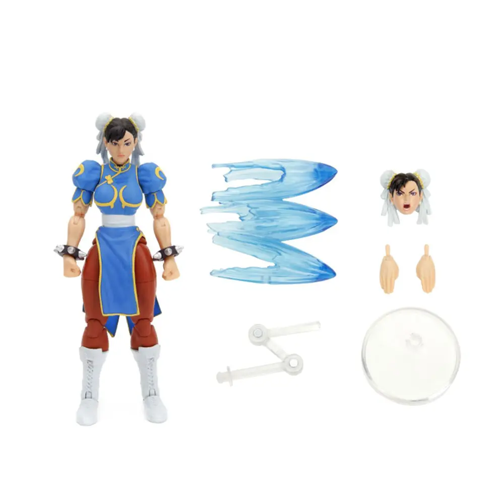 Jada Street Fighter Chun-Li 6" Action Figure With Alternate Head & Hands 2