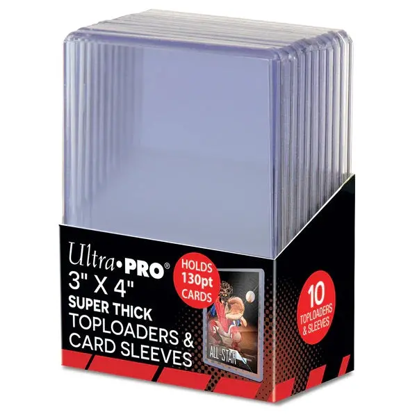 Ultra Pro: Up15281 3"X4" Super Thick 130Pt Toploader With Thick Card Sleeves 10Ct 1