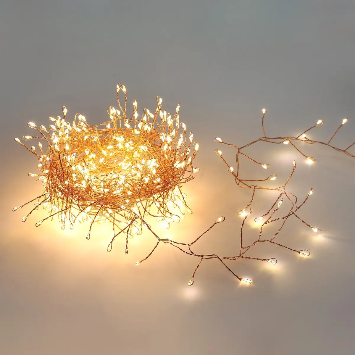 Lexi Lighting 640 Micro Led Cluster Christmas Lights Warm White 1