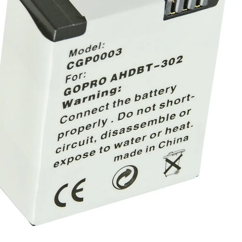 Jupio Li-Ion 3.7V 1200Mah Battery For Gopro Hero 3+ Ahdbt-302 Camera 2