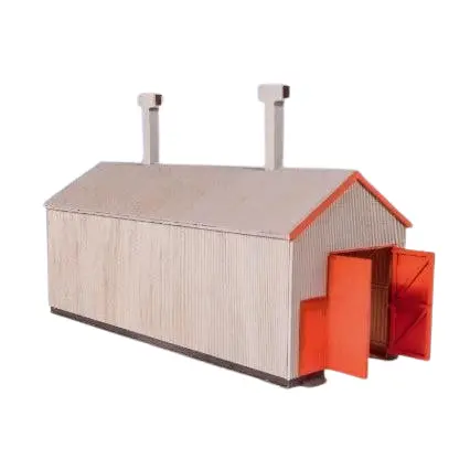 Peco Oo/Ho Corrugated Iron Engine Shed Laser Cut Kit 1