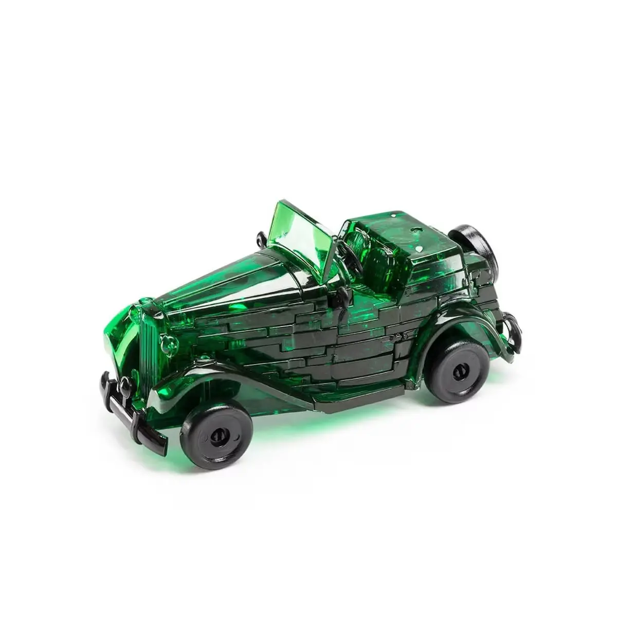 Bepuzzled 3D Green Classic Car Crystal Puzzle 1
