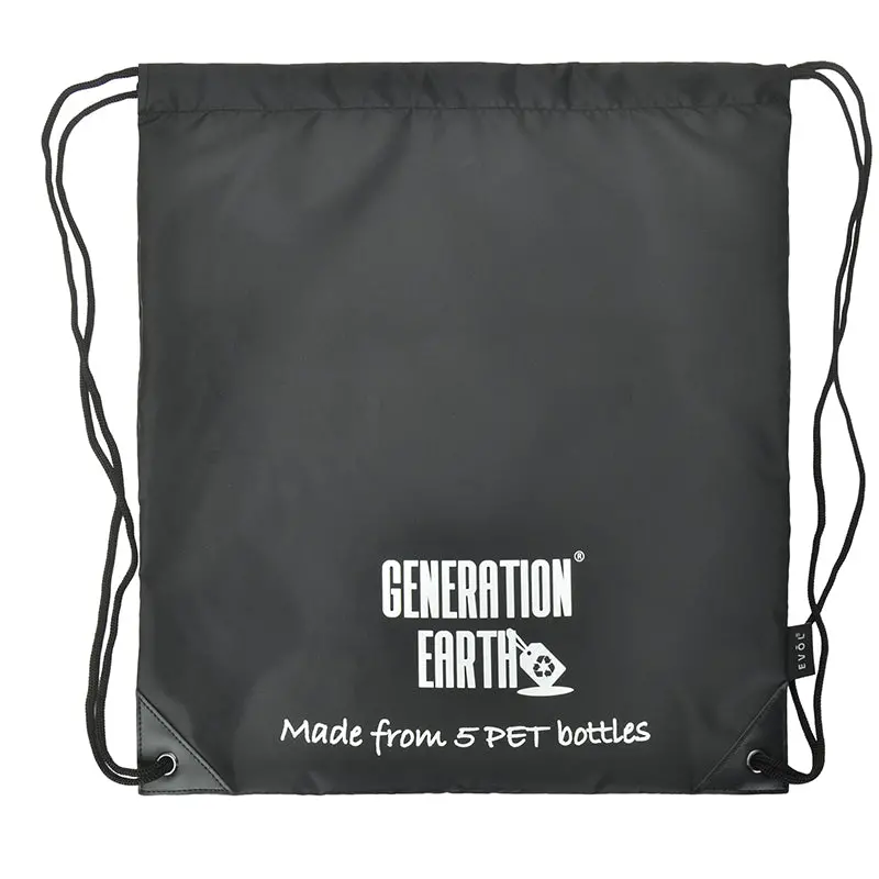 Generation Earth Drawstring Bag (Black) 1